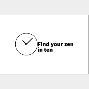 find your zen in ten Posters and Art